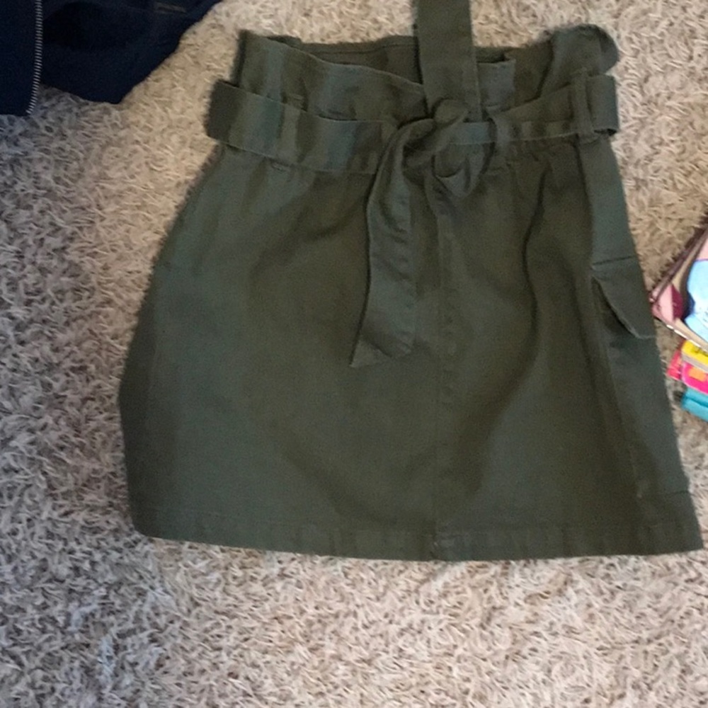Green skirt